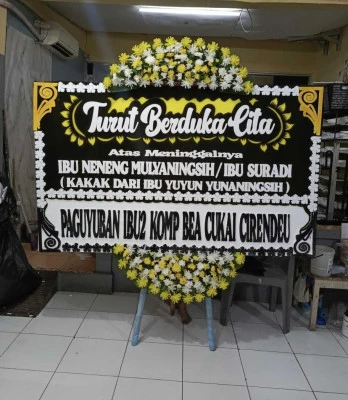 Papan Bunga di Wargasetra Tegalwaru